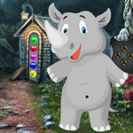 Games4King Rhinoceros Rescue Walkthrough